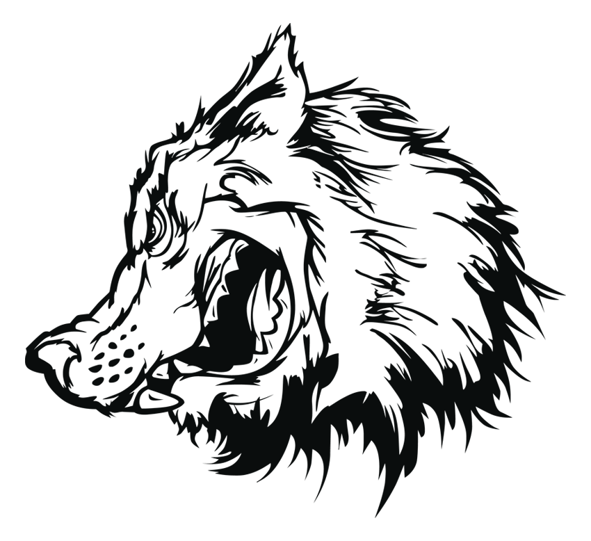 Wolf .002 vector sketch and image for your DIY-project by WonderVector