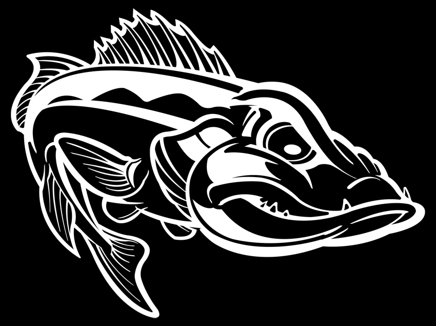 Angry funny Fish .002 vector image for your DIY-project by WonderVector